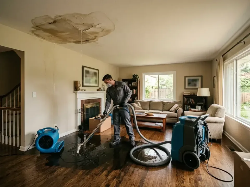 attic-pipe-burst-ceiling-drip-008 — frequently asked questions, Water Damage Restoration & Carpet Care in Plano, IL